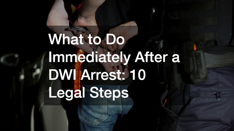police officer putting handcuffs on a man who has just been arrested for DWI
