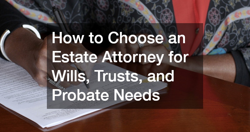 How to Choose an Estate Attorney for Wills, Trusts, and Probate Needs